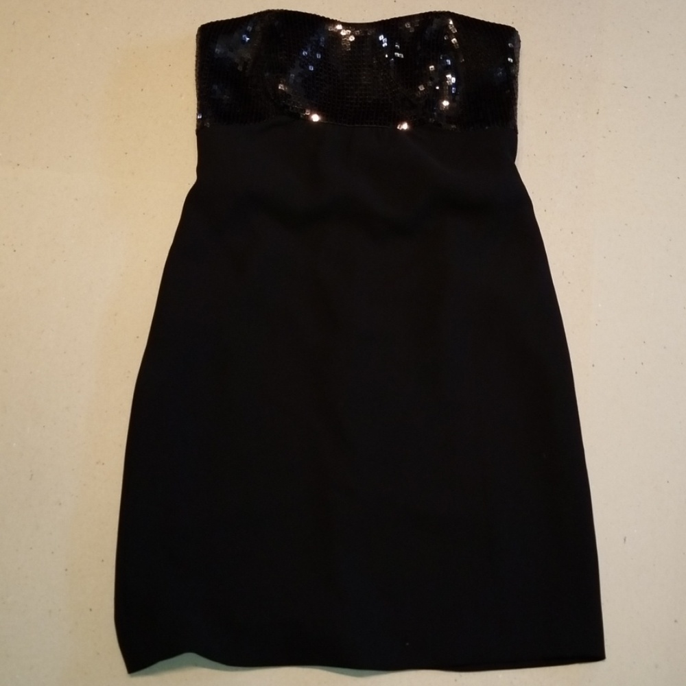 Ann Taylor strapless black formal dress - Picture 1 of 7